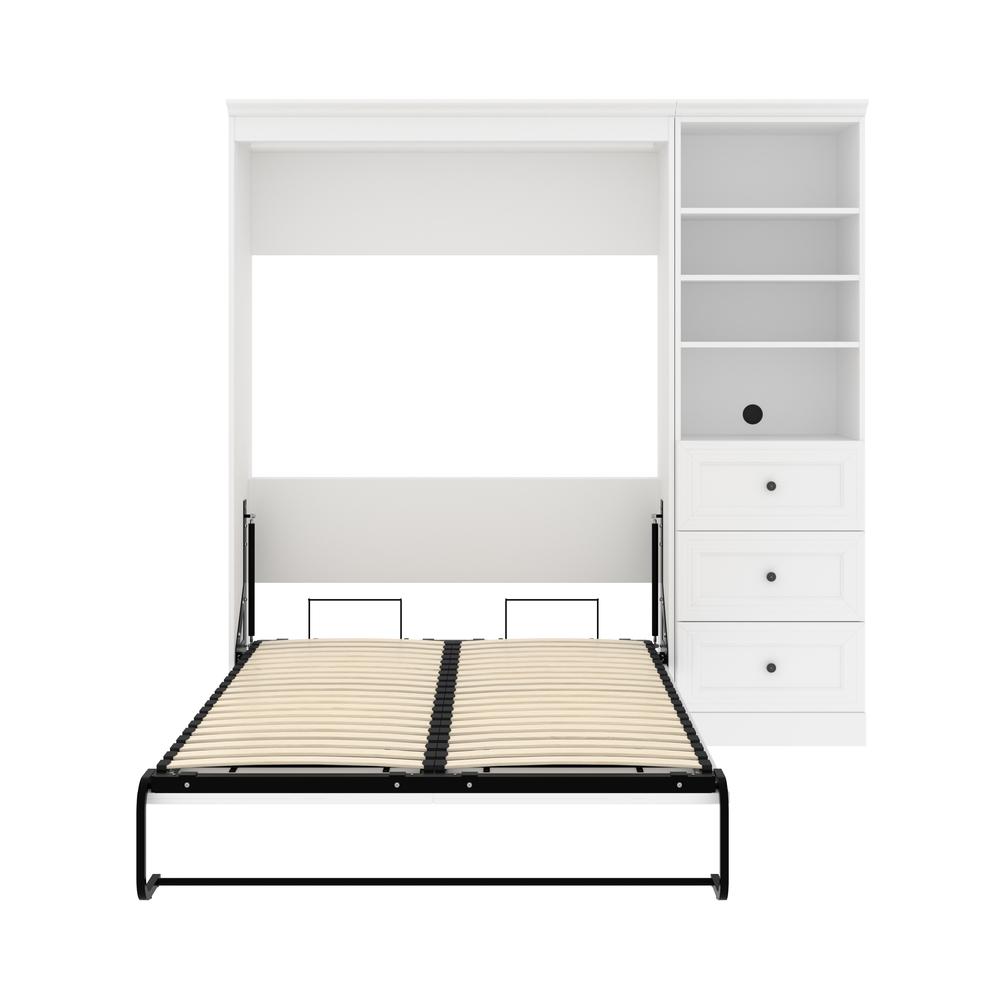 Versatile Full Murphy Bed and Closet Organizer with Drawers (84W). Picture 7