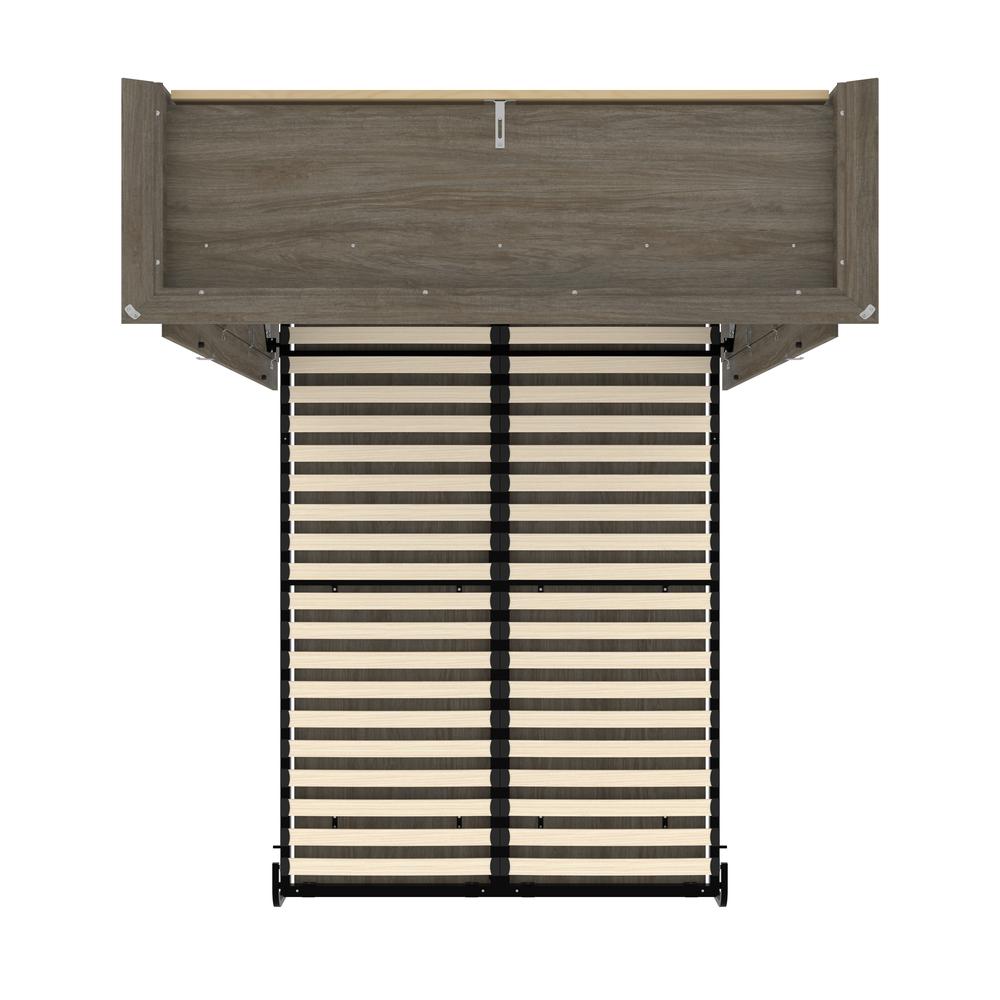 Versatile 66W Full Murphy Bed in Walnut Gray. Picture 9