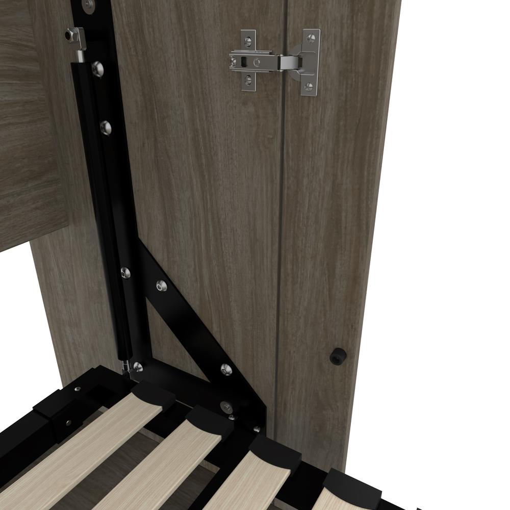 Versatile 66W Full Murphy Bed in Walnut Gray. Picture 19
