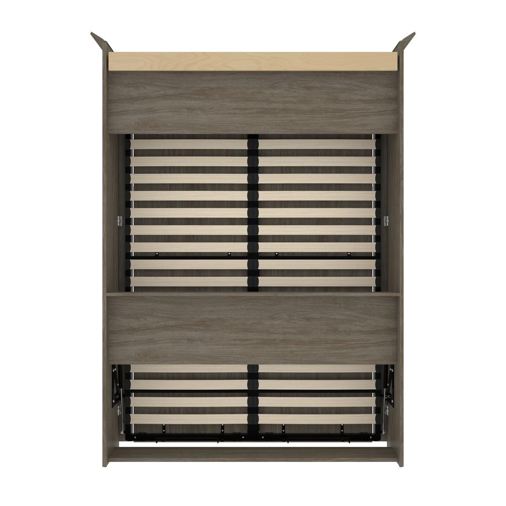 Versatile 66W Full Murphy Bed in Walnut Gray. Picture 8