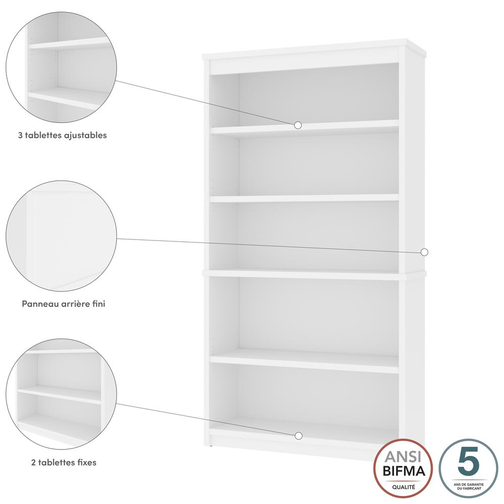 Universel 36W Bookcase in White. Picture 14