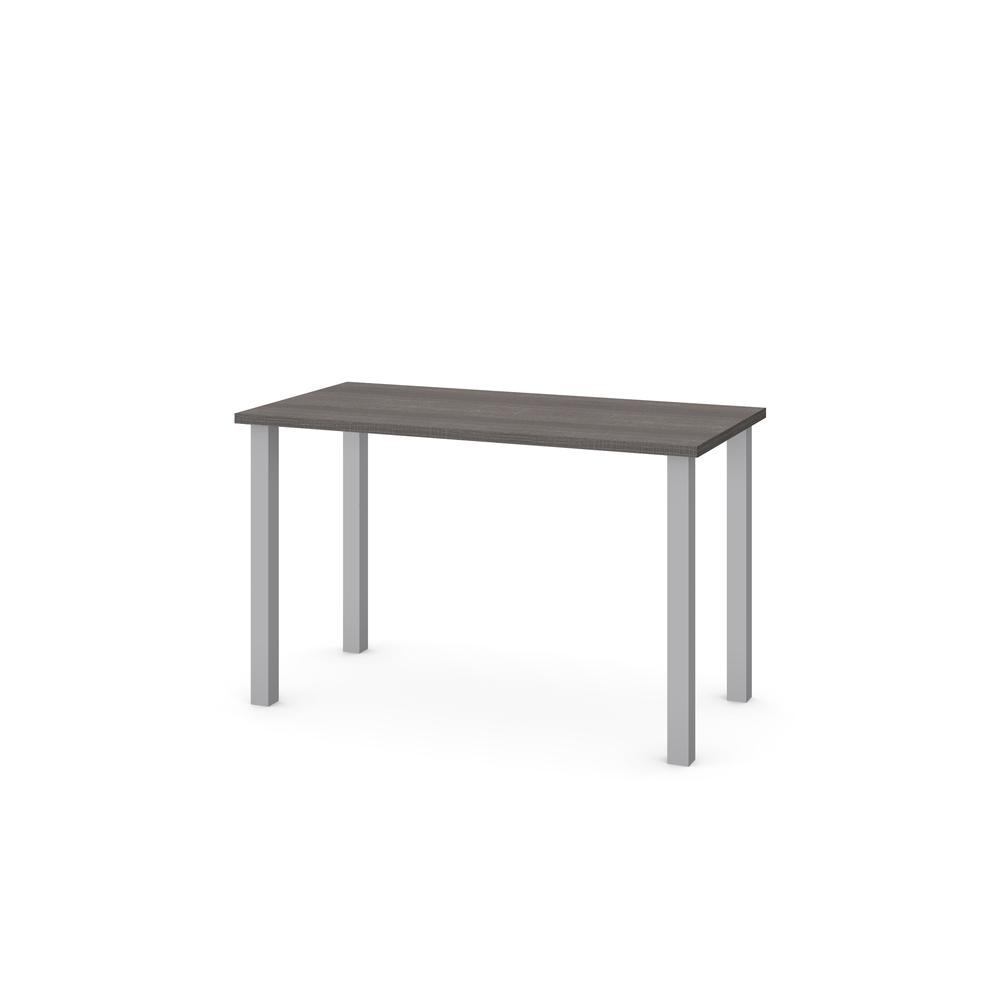 48W Table Desk with Square Metal Legs. Picture 1