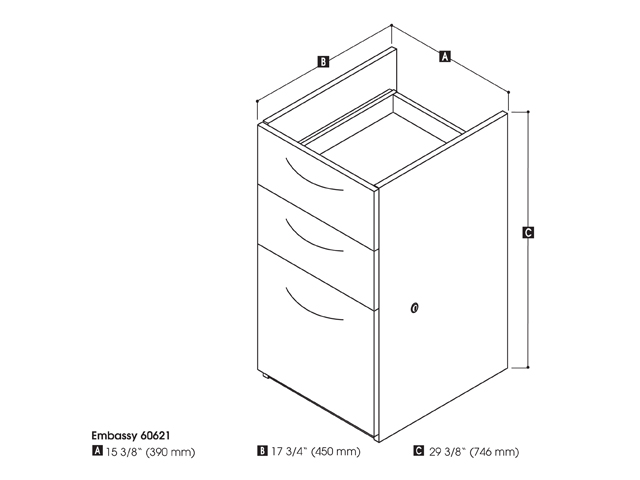 Embassy pedestal in Dark Chocolate(ready-to-assemble). Picture 2