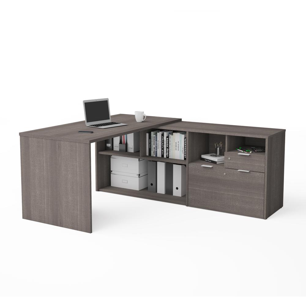 72W L-Shaped Desk. Picture 1