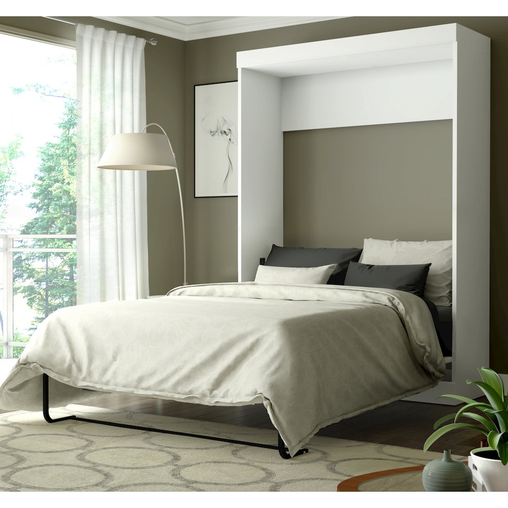 Edge Full Wall bed in White. Picture 2