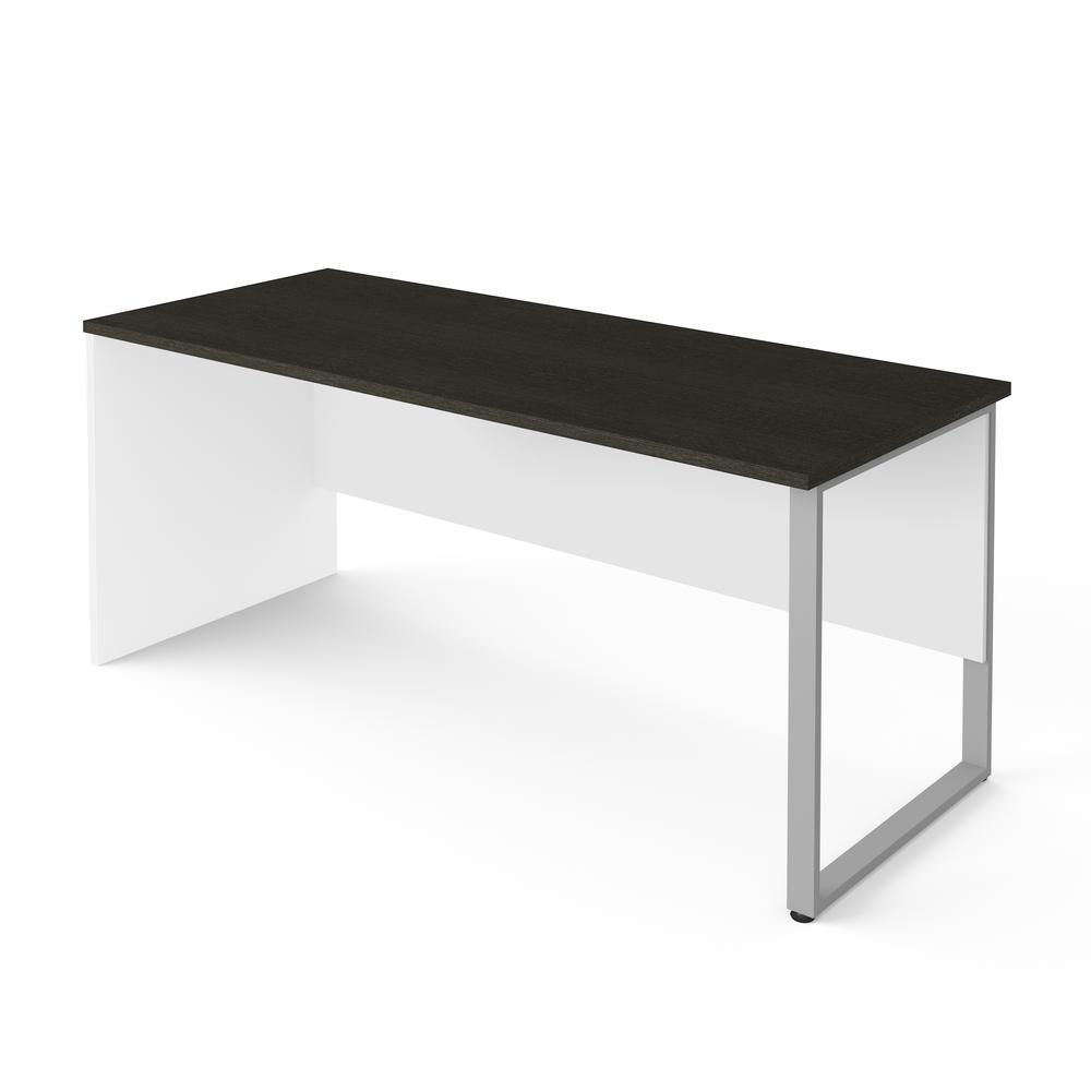 72W Table Desk with Rectangular Metal Leg. Picture 1