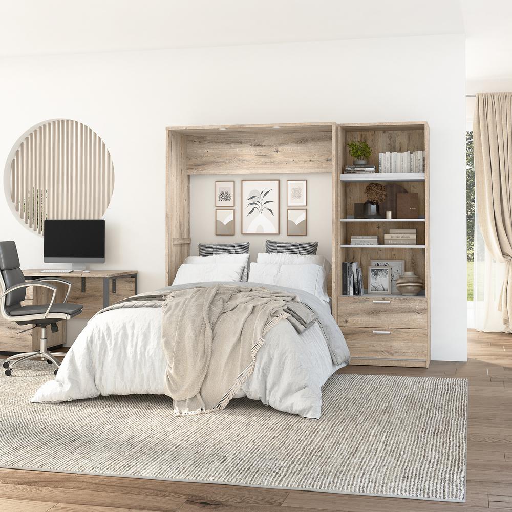 Cielo Full Murphy Bed with Closet Organizer (89W). Picture 2