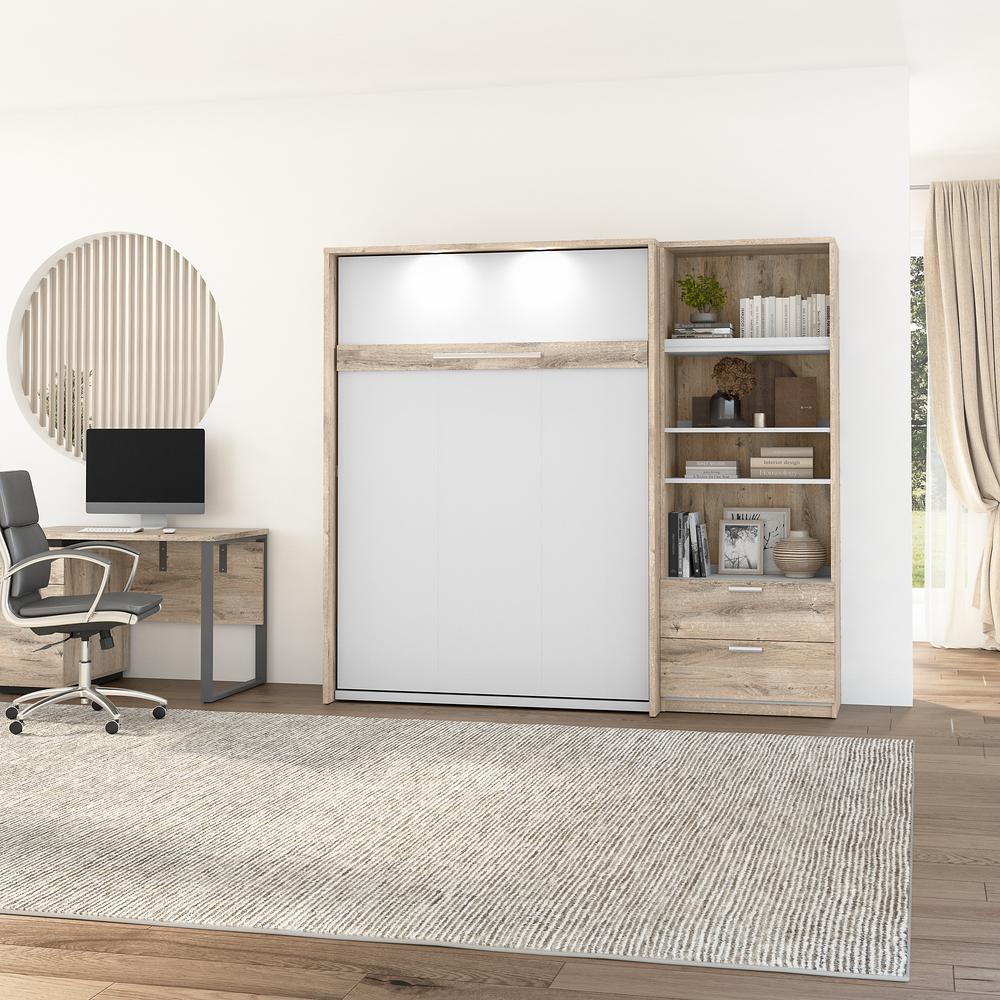Cielo Full Murphy Bed with Closet Organizer (89W). Picture 3