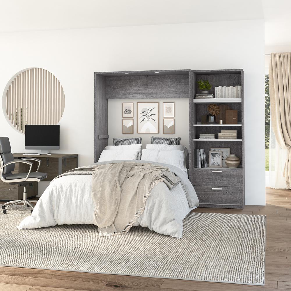 Cielo Full Murphy Bed with Closet Organizer (89W). Picture 2