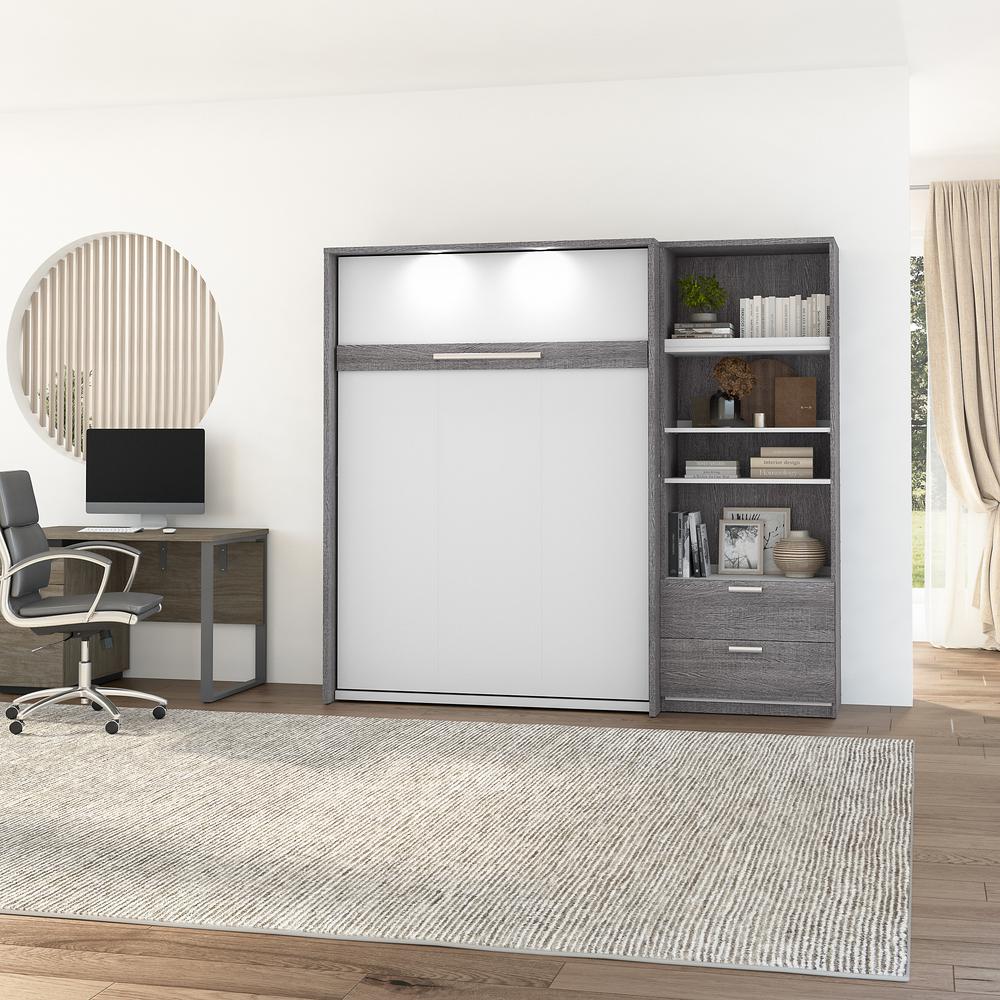 Cielo Full Murphy Bed with Closet Organizer (89W). Picture 3