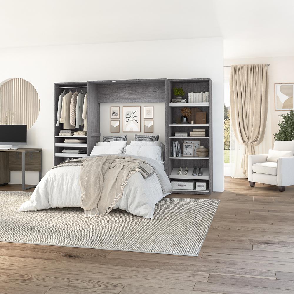 Cielo Full Murphy Bed with 2 Closet Organizers (119W). Picture 2