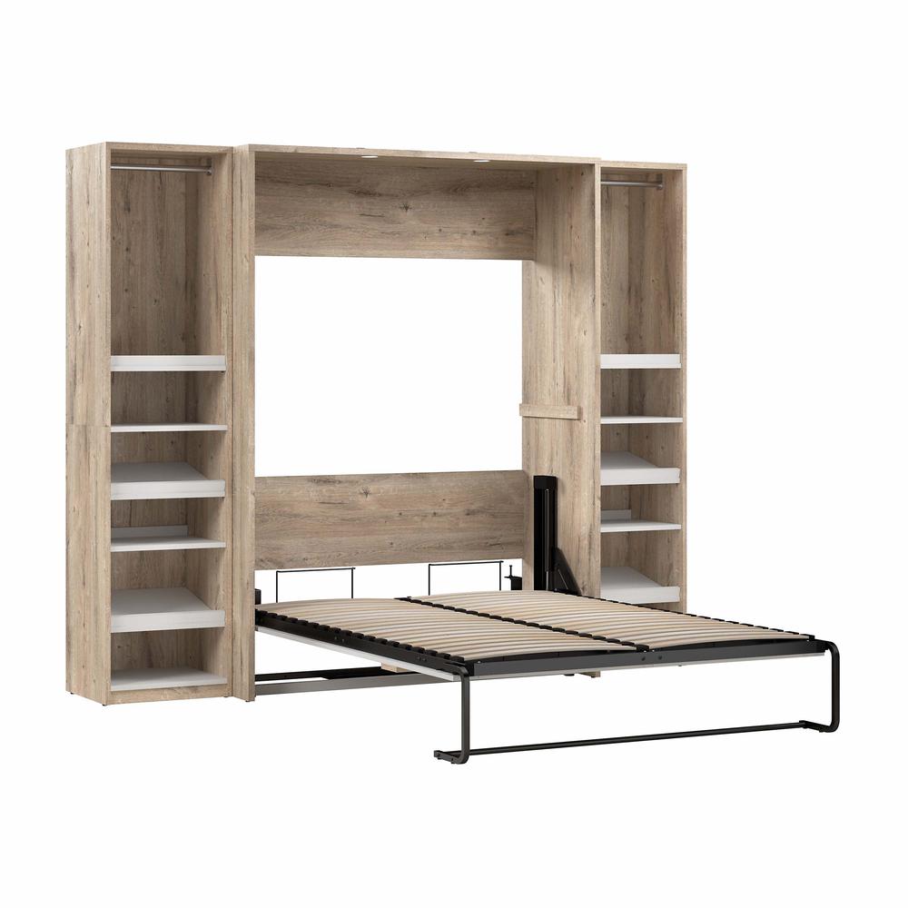Cielo Full Murphy Bed with 2 Narrow Closet Organizers (99W). Picture 4
