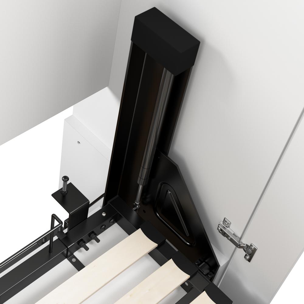 Lumina Queen Murphy Bed with Desk and Storage Cabinet (91W). Picture 4