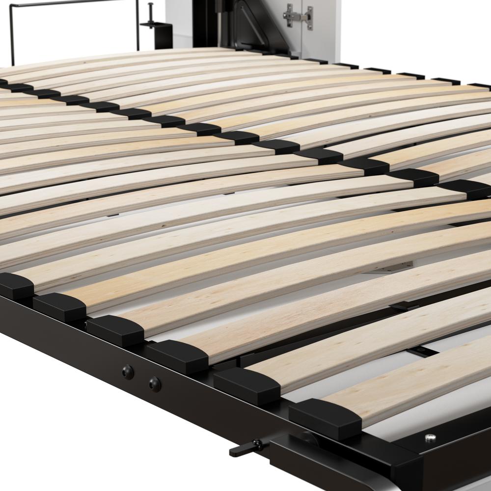 Lumina Queen Murphy Bed with Desk and Storage Cabinet (91W). Picture 5