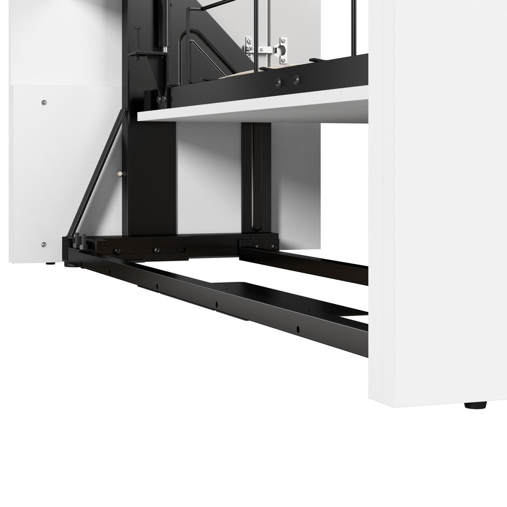 Lumina Queen Murphy Bed with Desk and 2 Storage Cabinets (114W). Picture 3