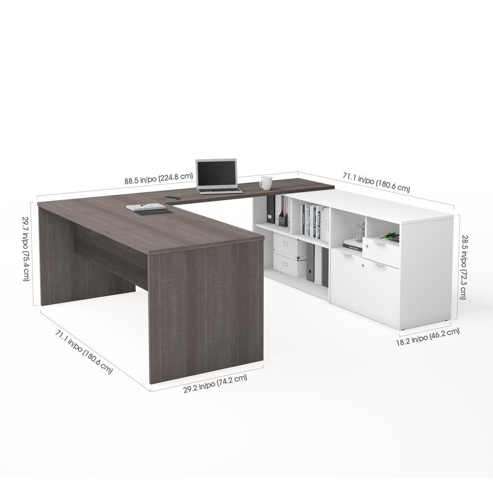 72W U-Shaped Executive Desk. Picture 2