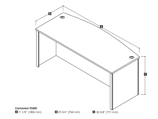 72W Desk Shell. Picture 2