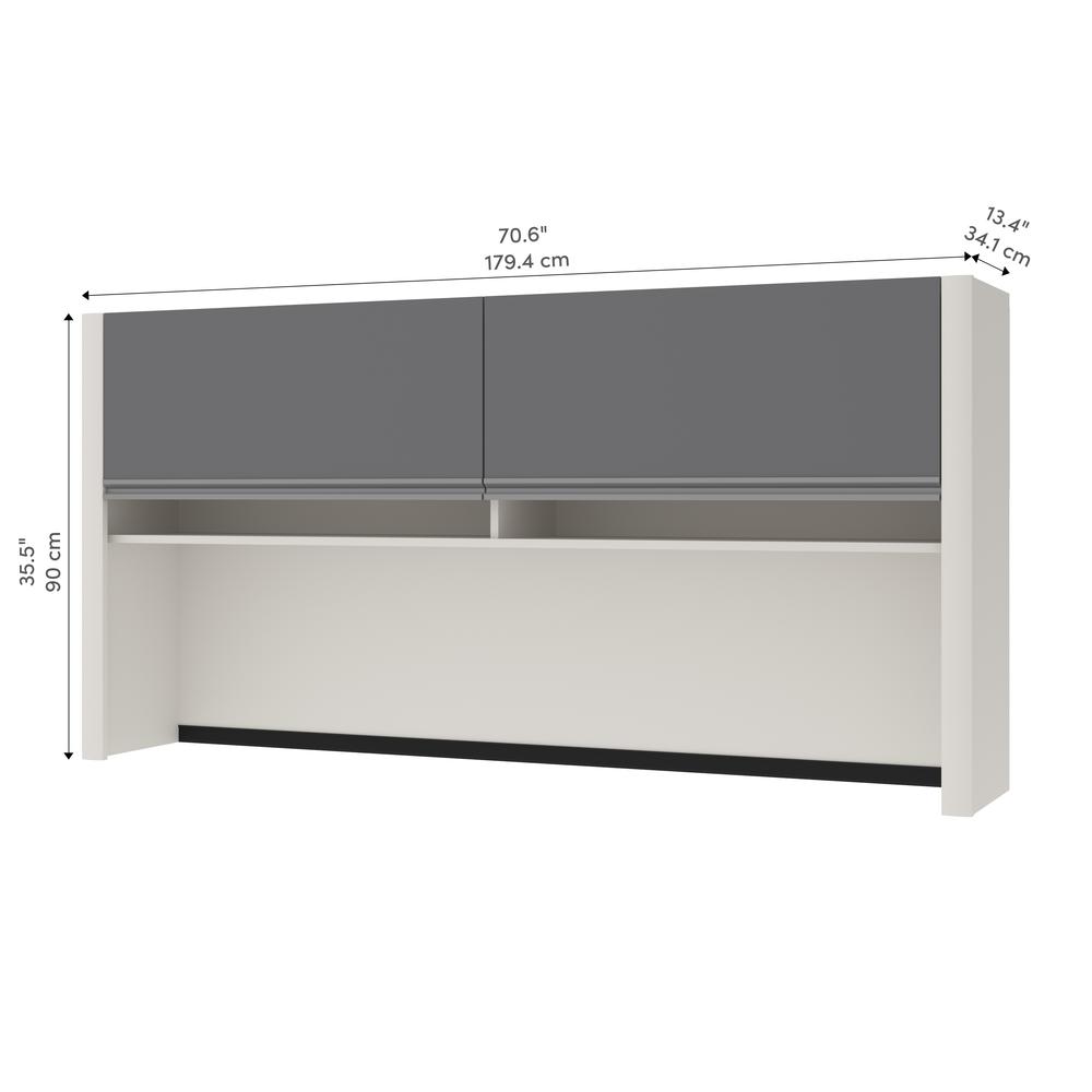 71W Hutch for Narrow Desk Shell. Picture 2