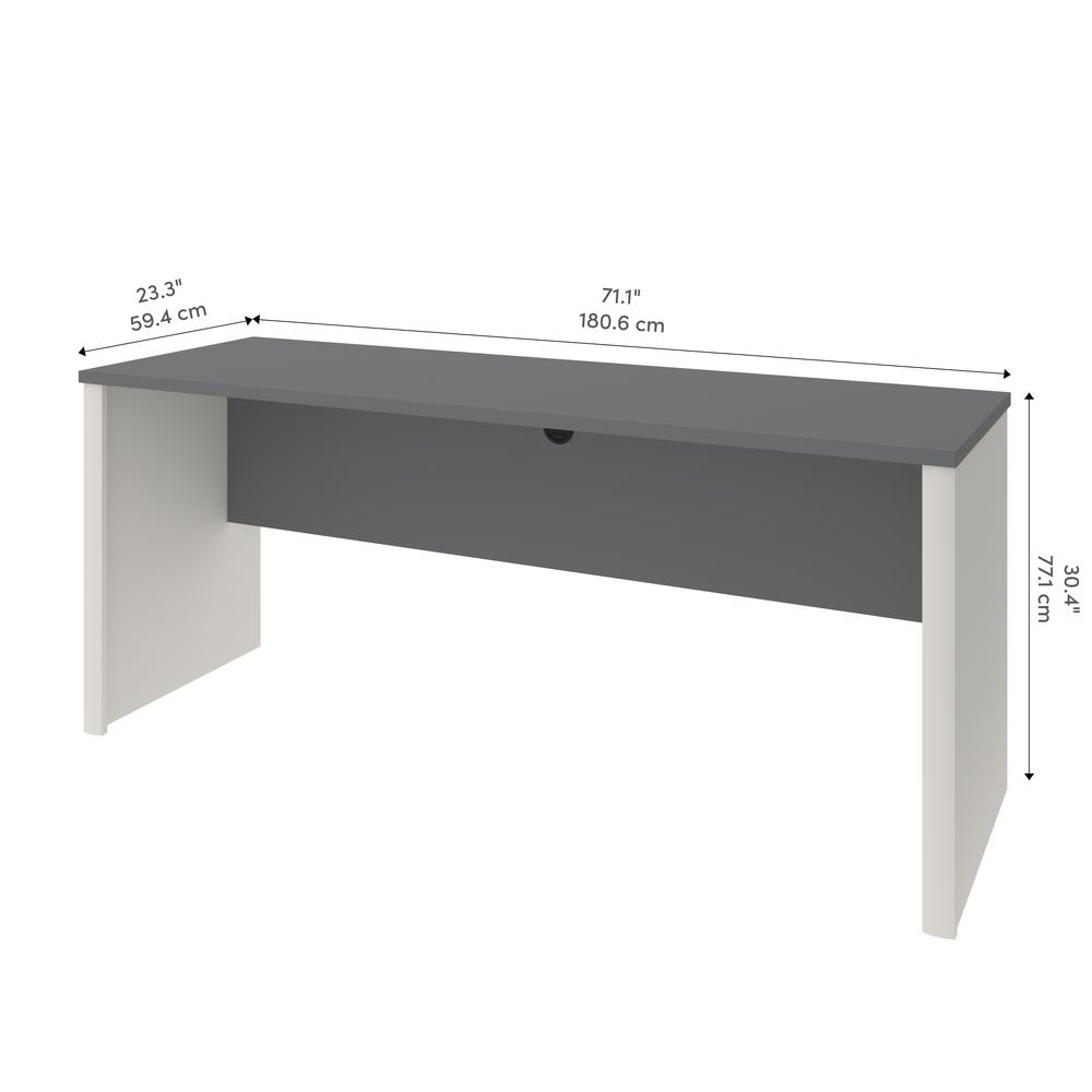72W Narrow Desk Shell. Picture 3