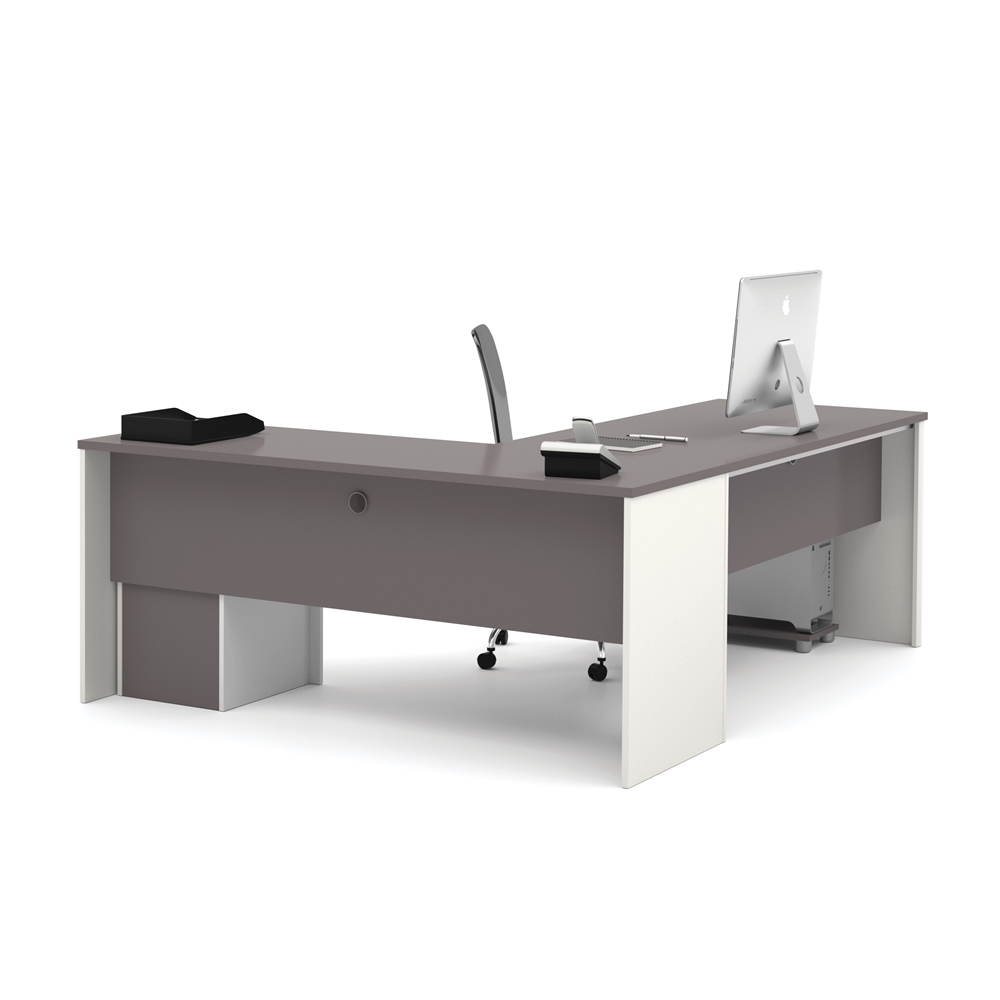 72W L-Shaped Desk with Pedestal. Picture 3