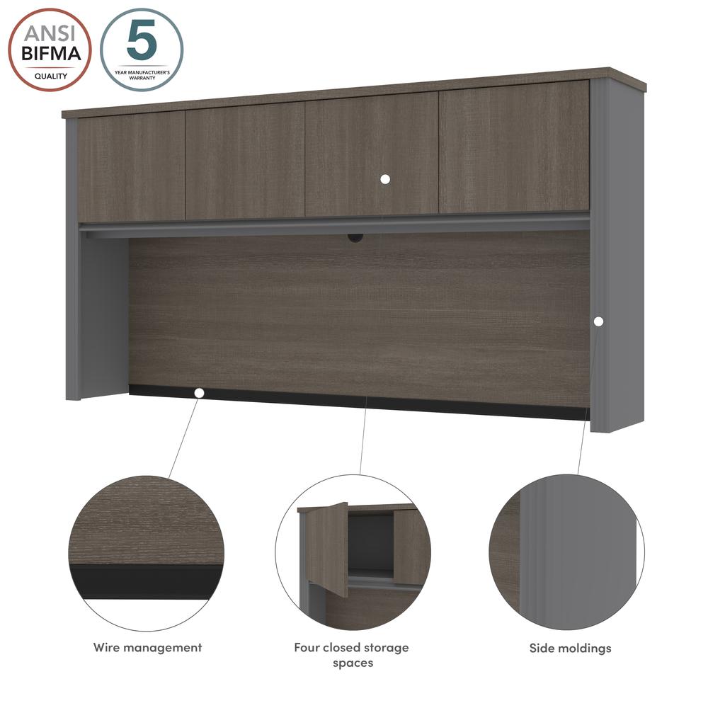 72W Hutch for Desk Shell. Picture 6