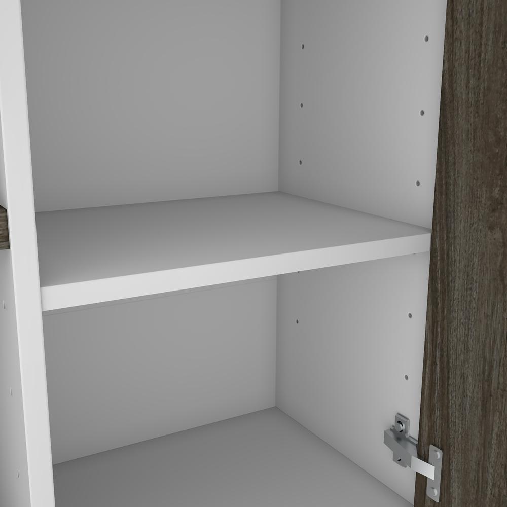 Norma Hutch, 71W, Walnut Grey / White. Picture 6
