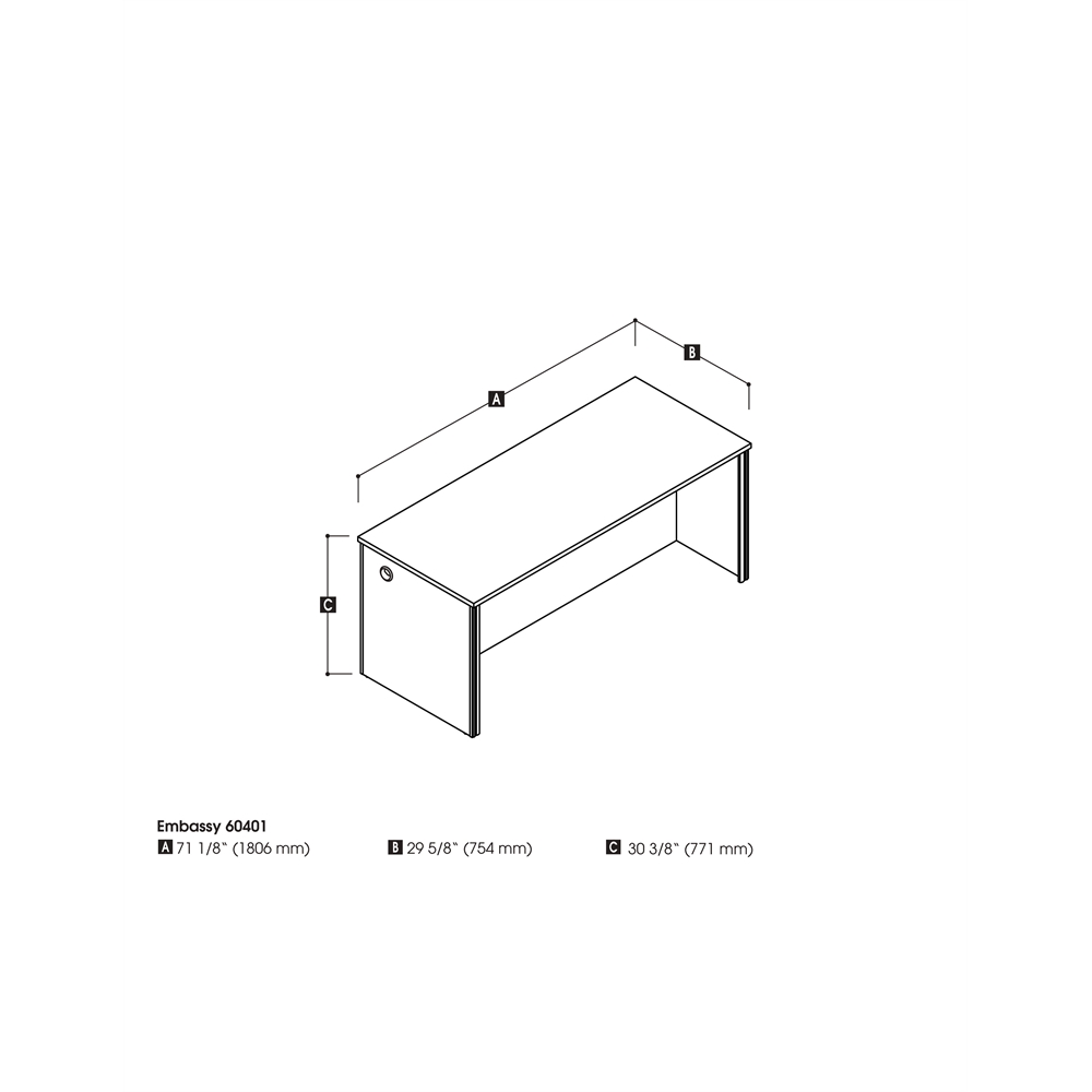 72W Desk Shell. Picture 2