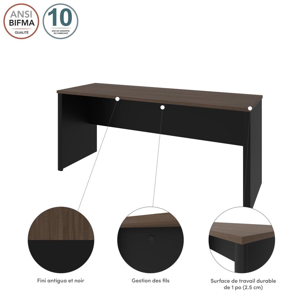 72W Narrow Desk Shell. Picture 2