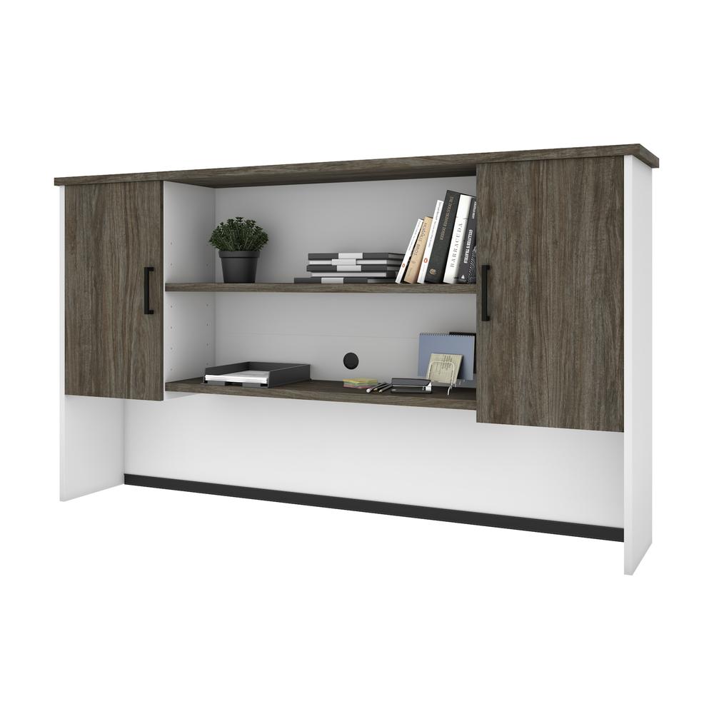 Norma Hutch, 71W, Walnut Grey / White. Picture 2