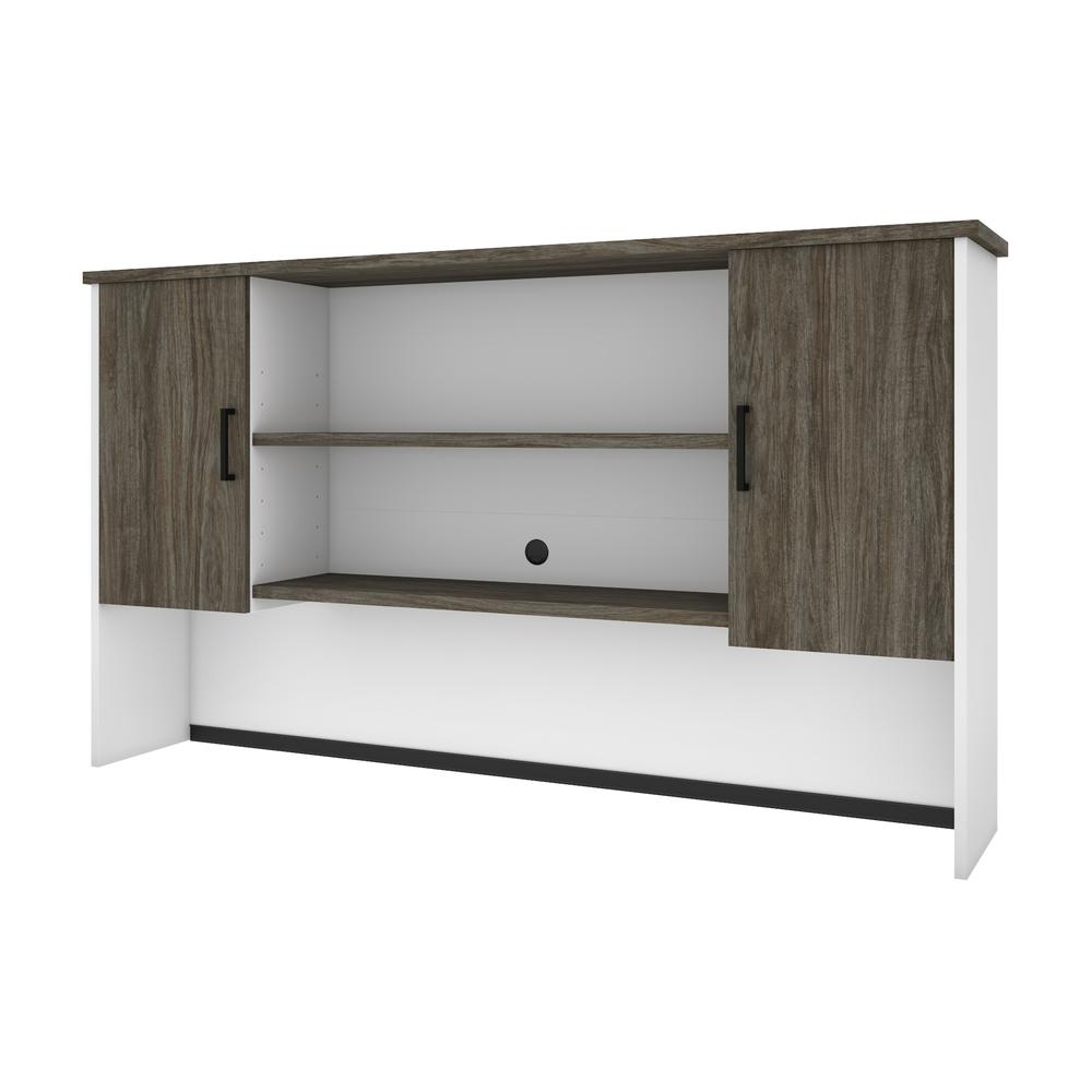 Norma Hutch, 71W, Walnut Grey / White. Picture 1