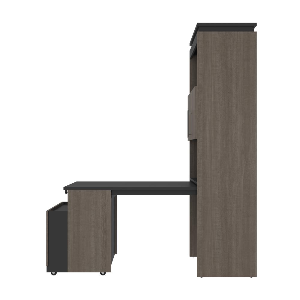 Orion 30W Tall Storage Cabinet with Doors and Fold-Out Desk. Picture 10