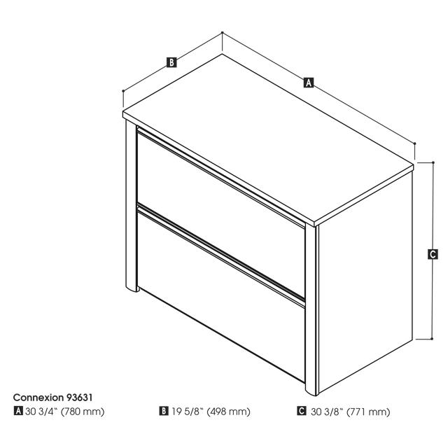 2 Drawer Lateral File Cabinet. Picture 6