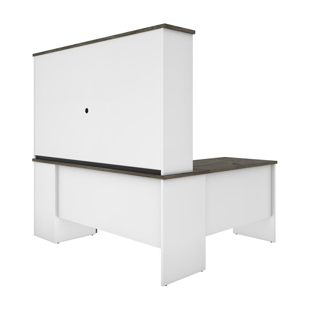 L-Shaped Desk with Hutch. Picture 2