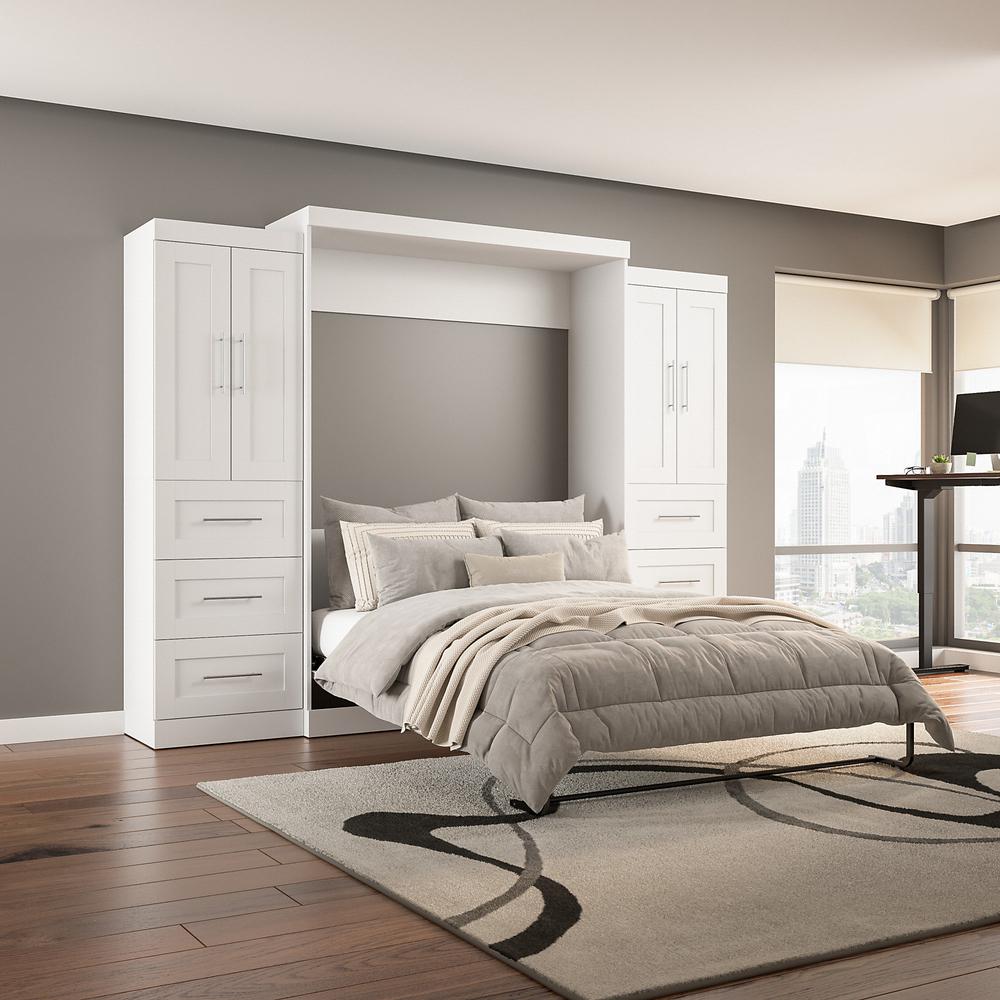 Pur Queen Murphy Bed with Closet Storage Cabinets (115W). Picture 7
