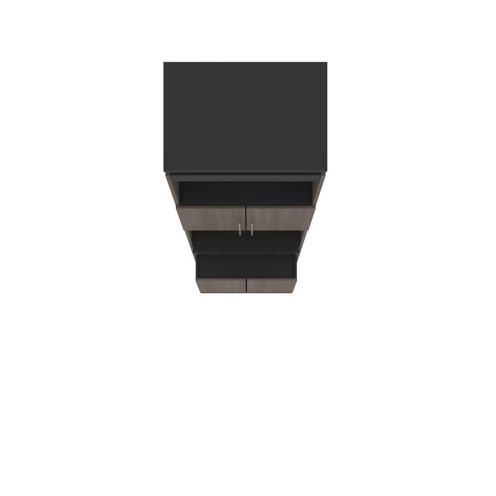 Orion 30W Tall Storage Cabinet with Doors and Fold-Out Desk. Picture 6