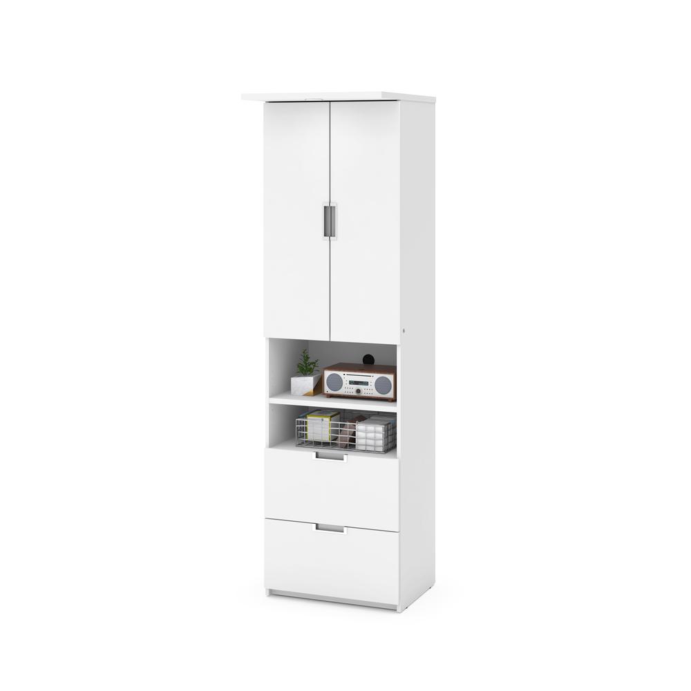 Lumina Queen Murphy Bed with Storage Cabinet (91W). Picture 4