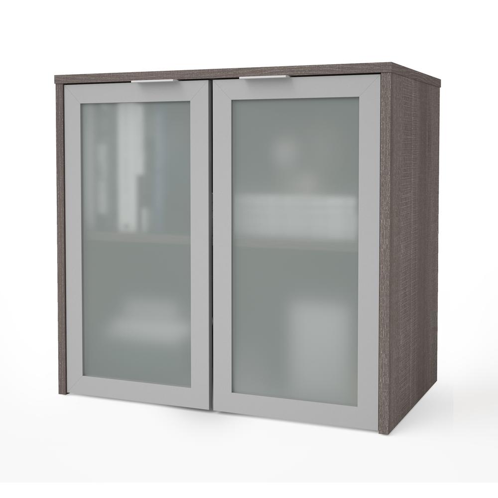 31W Hutch with Frosted Glass Doors. Picture 1