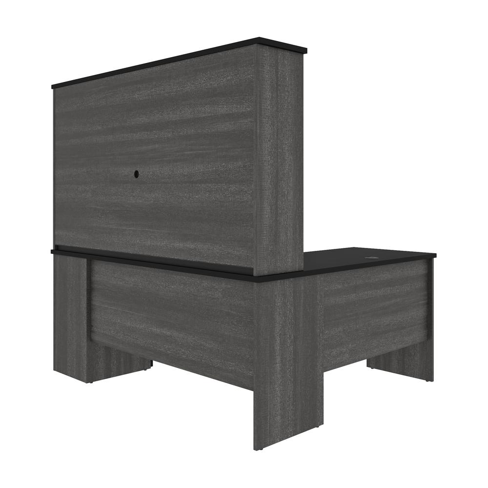 L-Shaped Desk with Hutch. Picture 2