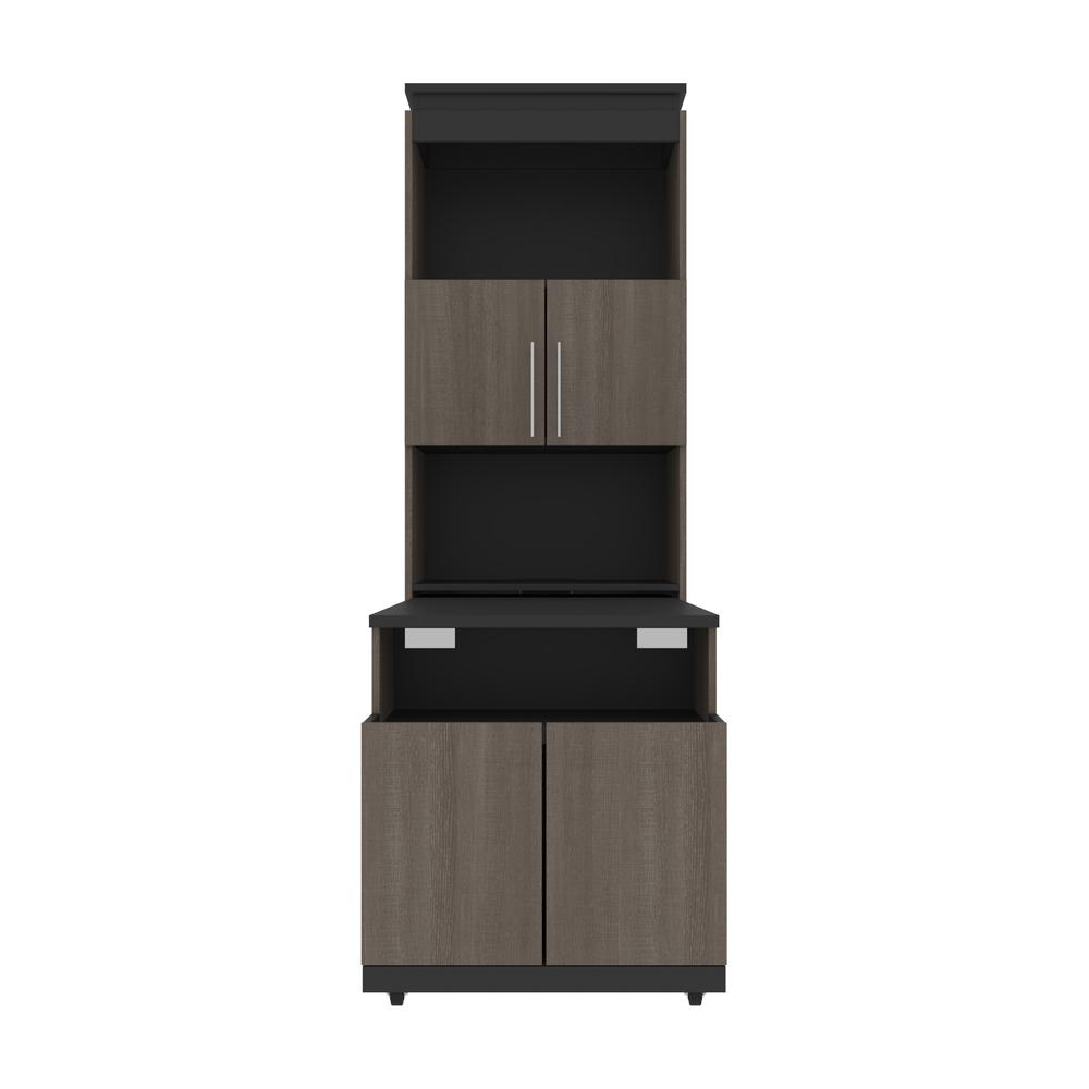Orion 30W Tall Storage Cabinet with Doors and Fold-Out Desk. Picture 9