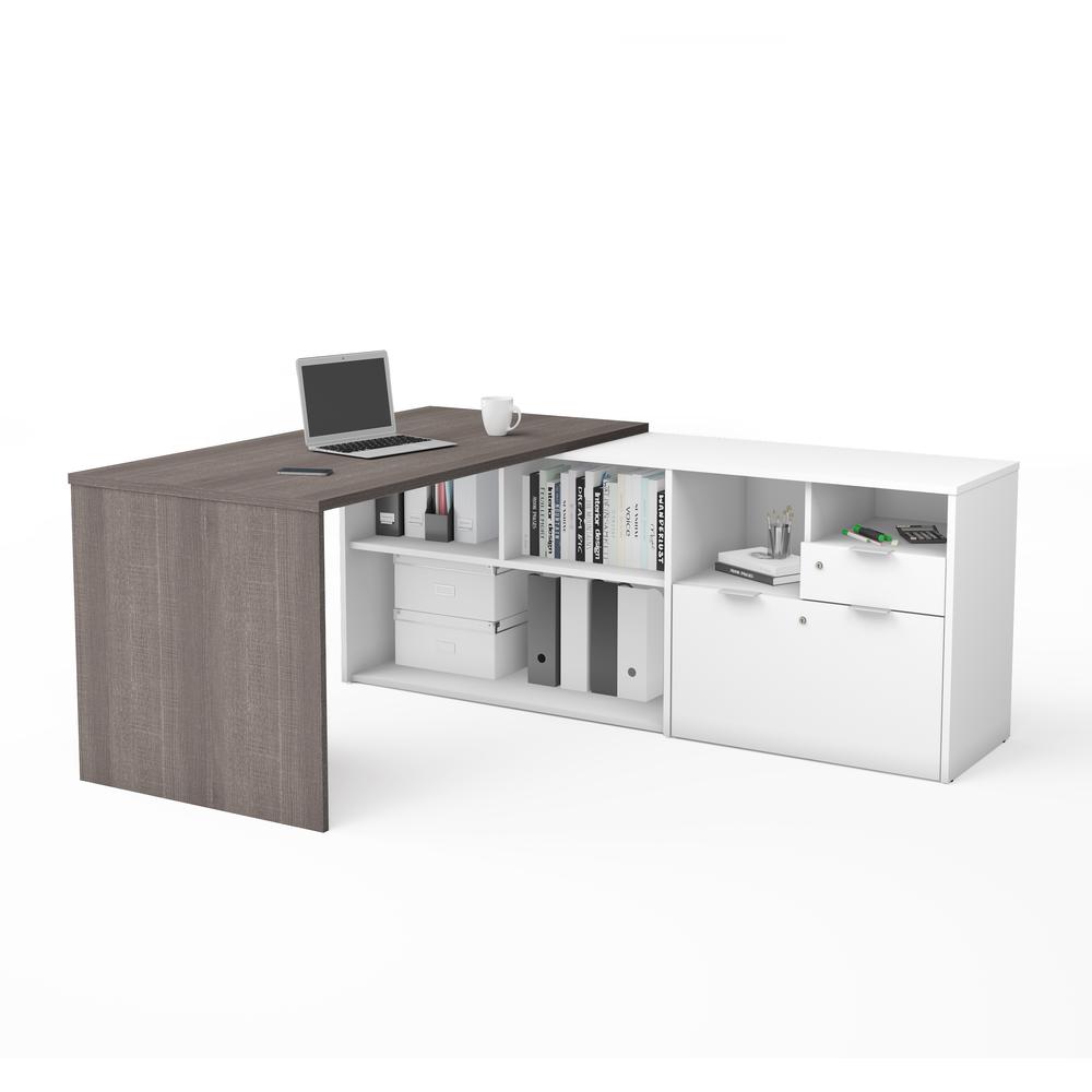 72W L-Shaped Desk. Picture 1