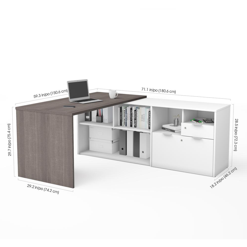 72W L-Shaped Desk. Picture 2