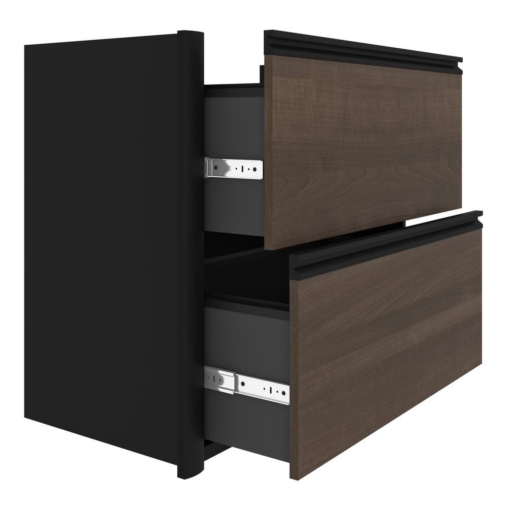 72W U-Shaped Executive Desk with Lateral File Cabinet and Hutch. Picture 11