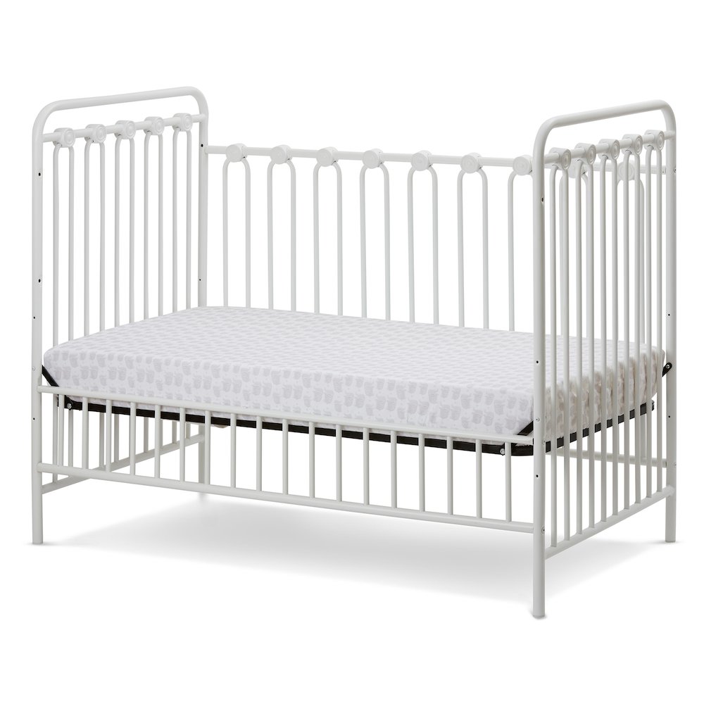 Napa 3 in 1 Convertible Full Sized Metal Crib in Alabaster White. Picture 3