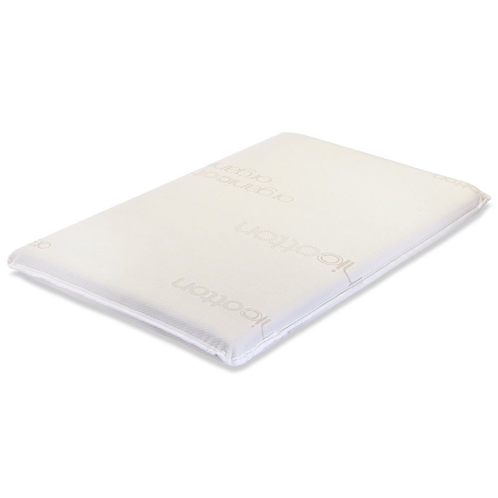 2" Mini/Portable Crib Mattress Pad with 100% Organic Cotton Top Layer on Waterproof Cover, For LA Baby Non-Full Size Cribs Only. Picture 1