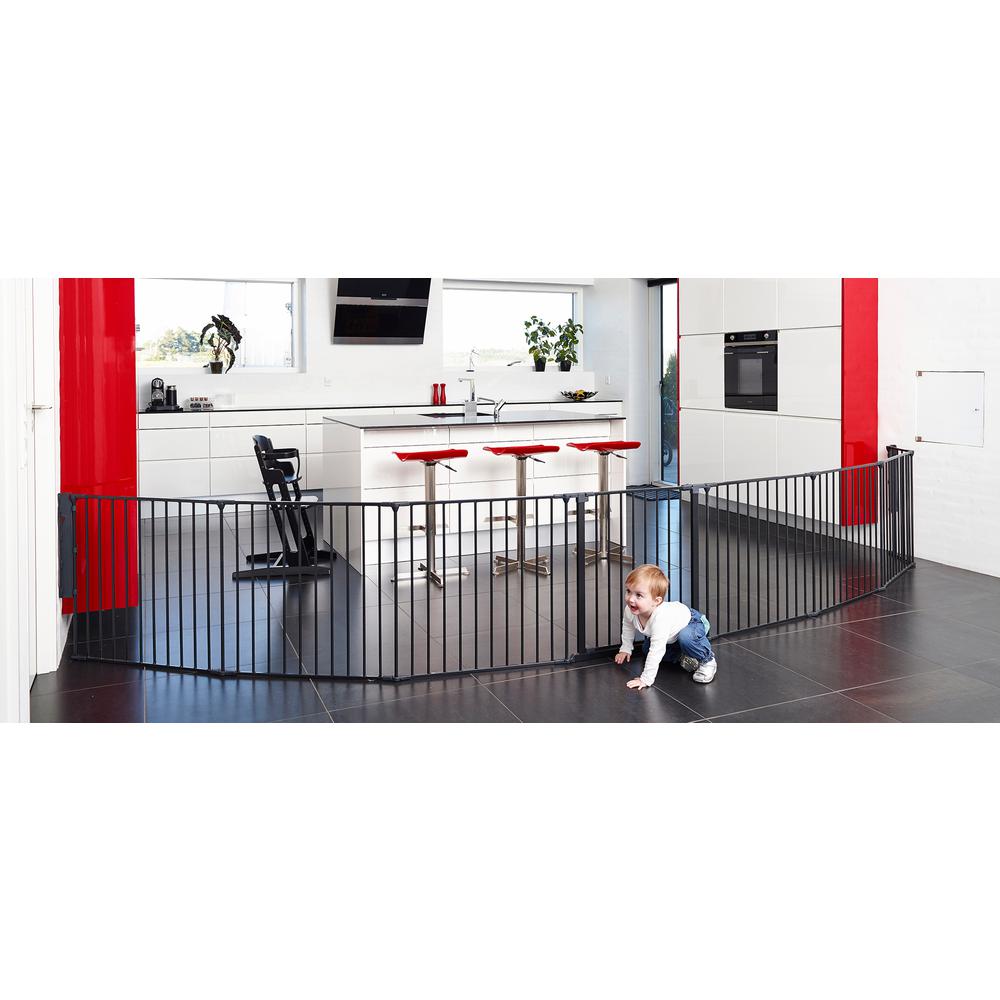 Flex XXL Room Divider Safety Gate, Play Space 35.4" - 138", Black. Picture 3