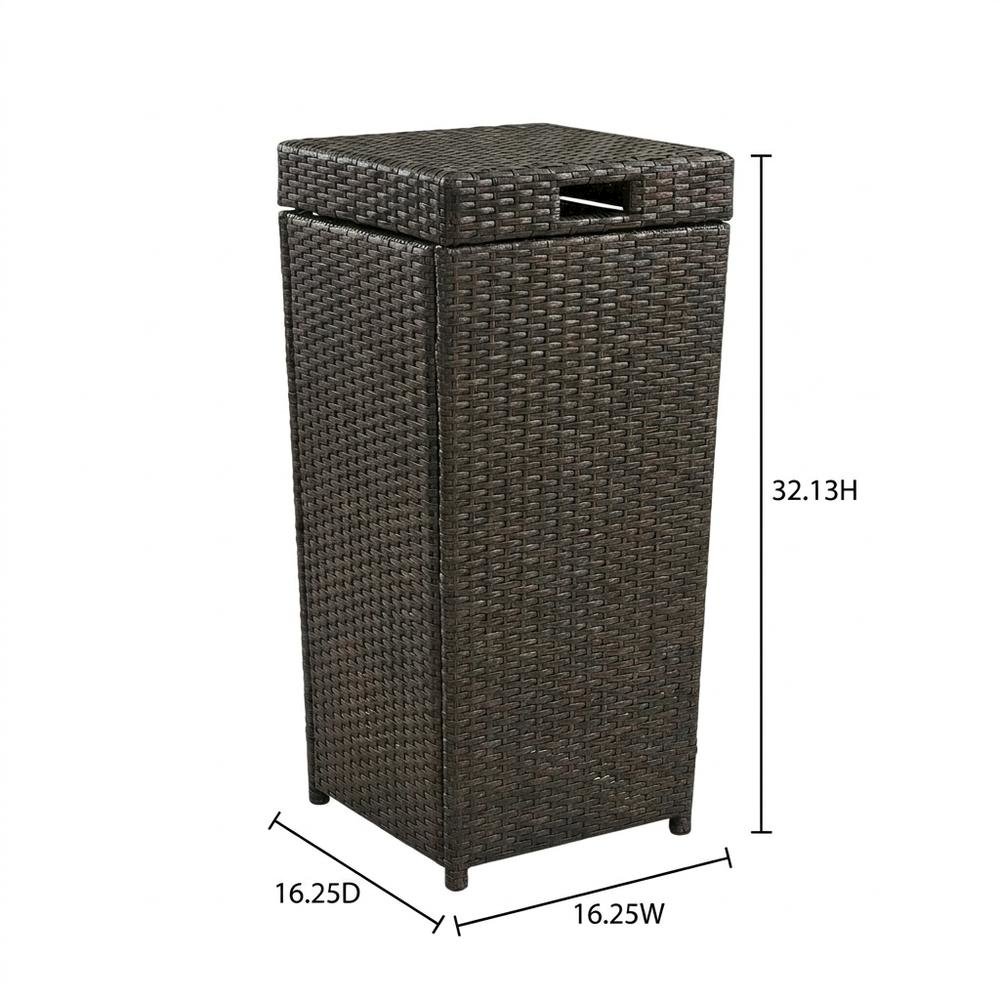 Wicker Trash Can with Elegant Design and Durable Construction. Picture 8
