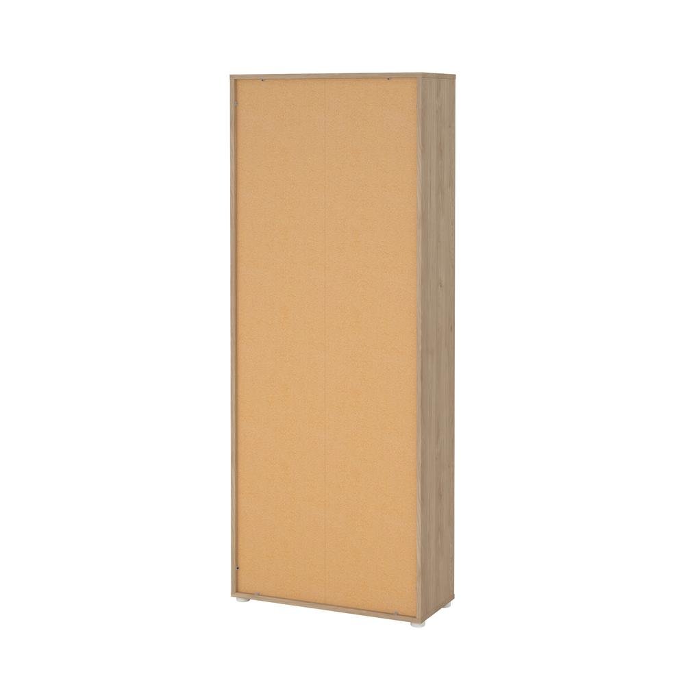 Brown 6-Shelf Bookcase with Adjustable Storage Shelves for Office Use. Picture 7