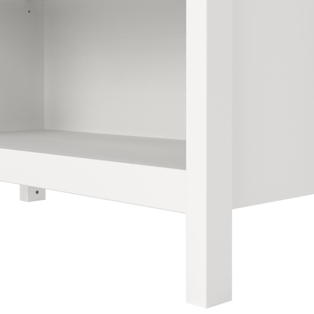 Modern White 6-Shelf Bookcase with Adjustable Shelves for Home Office. Picture 6
