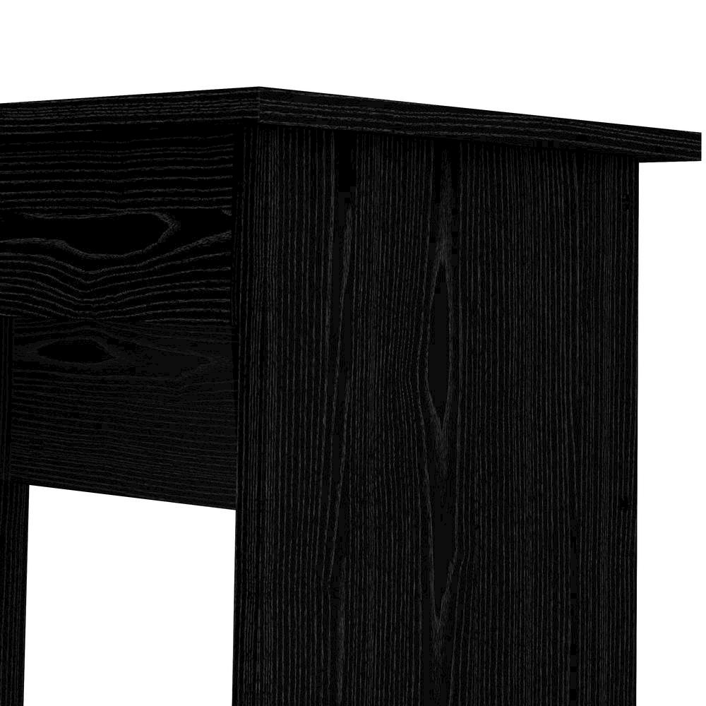 Black 5-Drawer Computer Desk with Storage for Home Office or Workspace. Picture 5