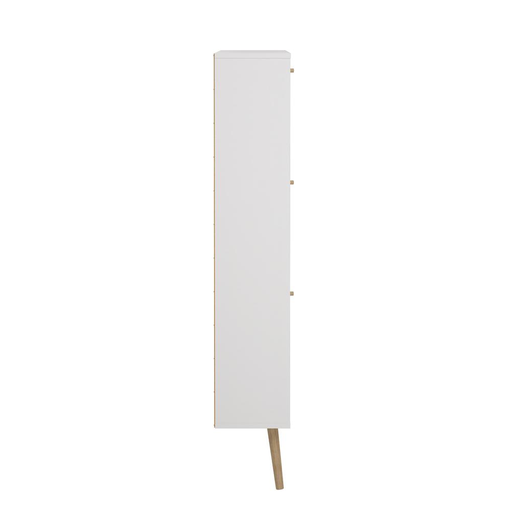 Bodo 3 Drawer Shoe Storage Cabinet,  White. Picture 5